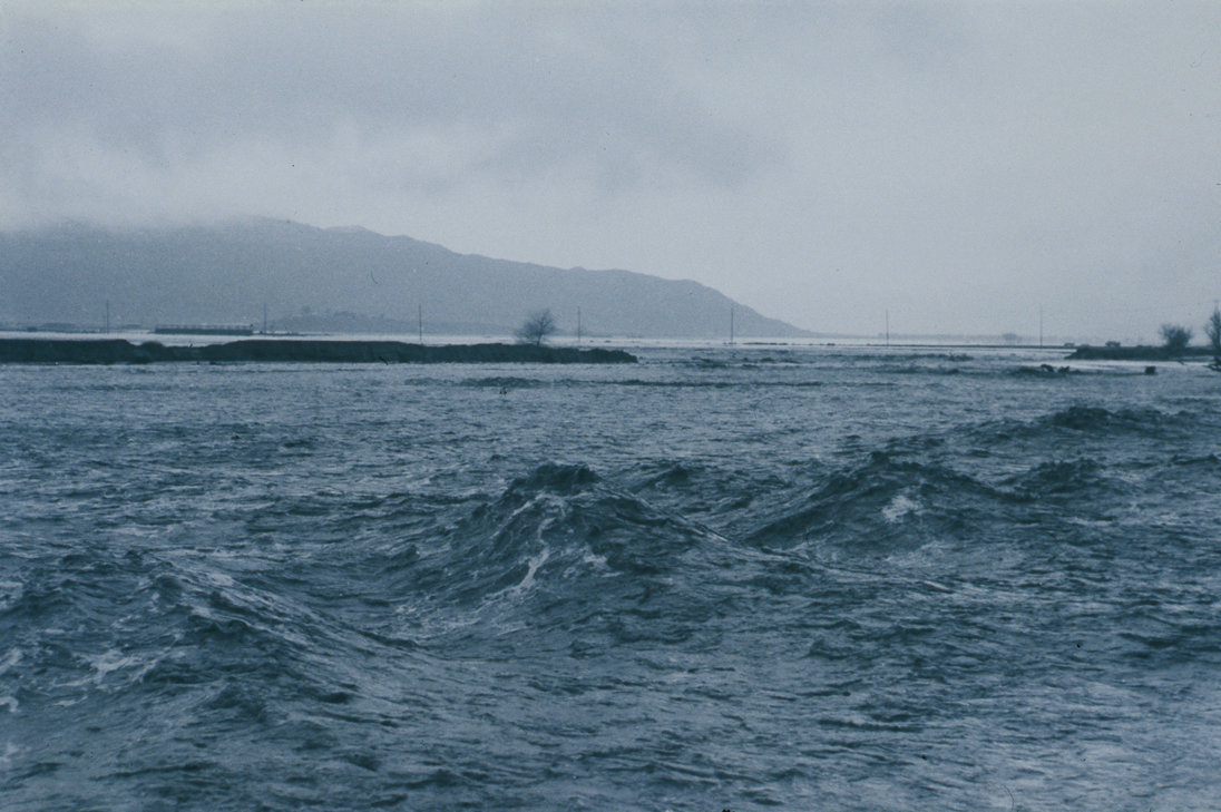 Flood at the Gold base in 1990