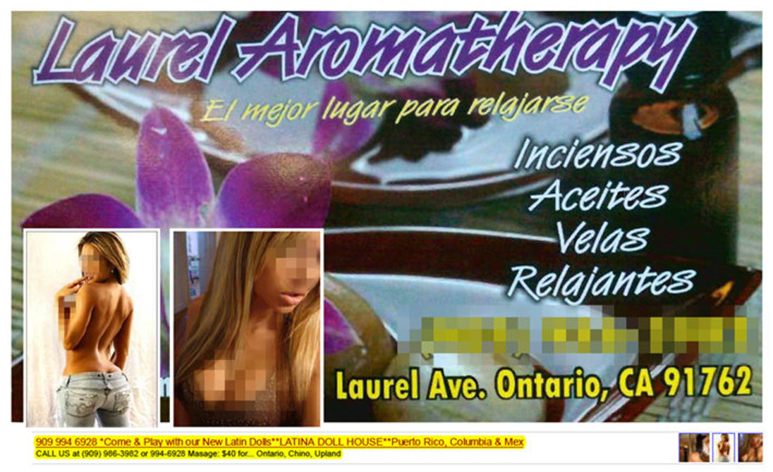 This is some of the promotion for Laurel Aromatherapy, available online.