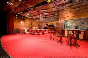 The music studio designed for recording Church film soundtracks and music albums.