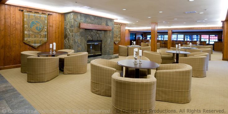 Lounge in the dining facility.