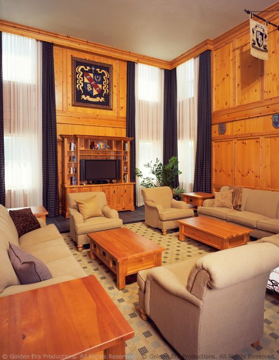 One of the lounges available for Golden Era Productions staff in their living quarters.