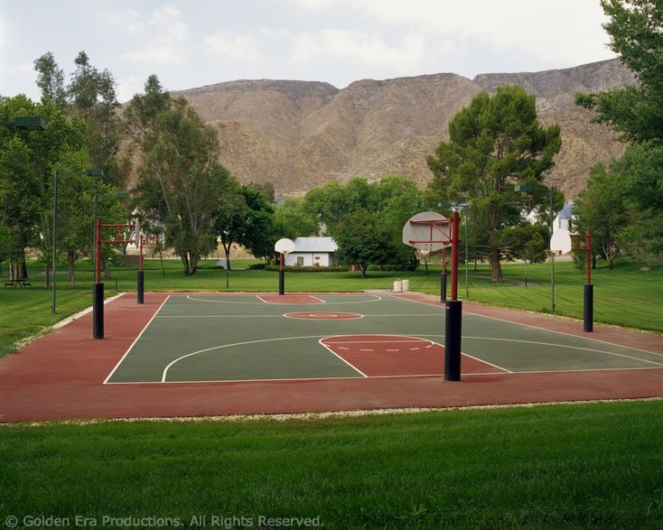Basketball court: Just one of the many recreational facilities provided for Church staff and visitors for exercise.