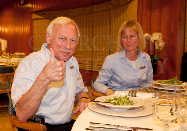 Ron Miscavige with the special dinner and presents arranged for him by his son, Mr. David Miscavige.