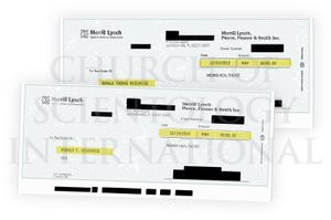 Ron received checks from his son David for $5,000 a year for health insurance.