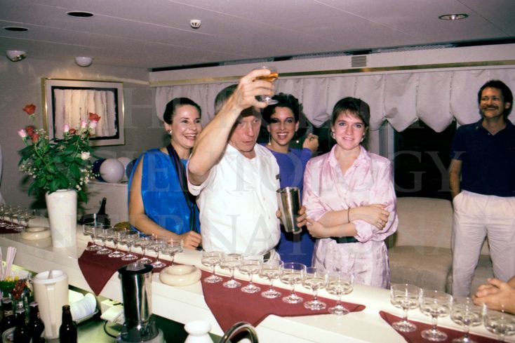 Ron Miscavige at a party on the cruise ship, the Freewinds, in the Caribbean in 1988.