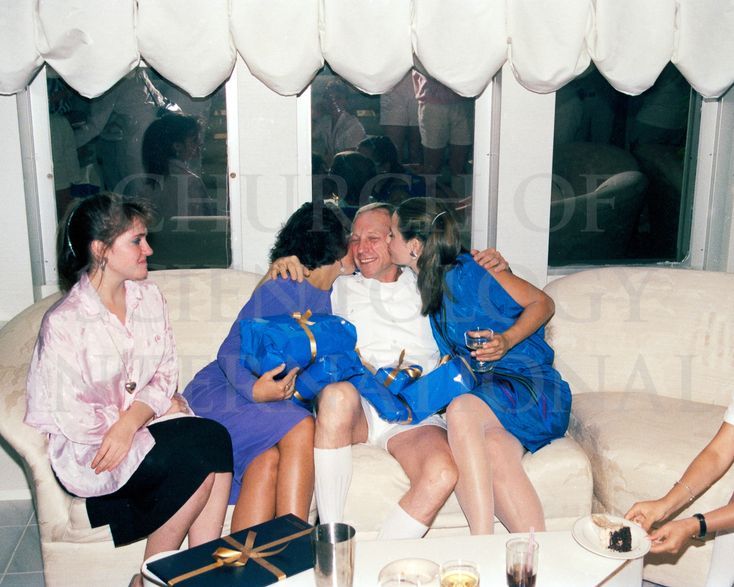 During the same cruise in the Caribbean in 1988.