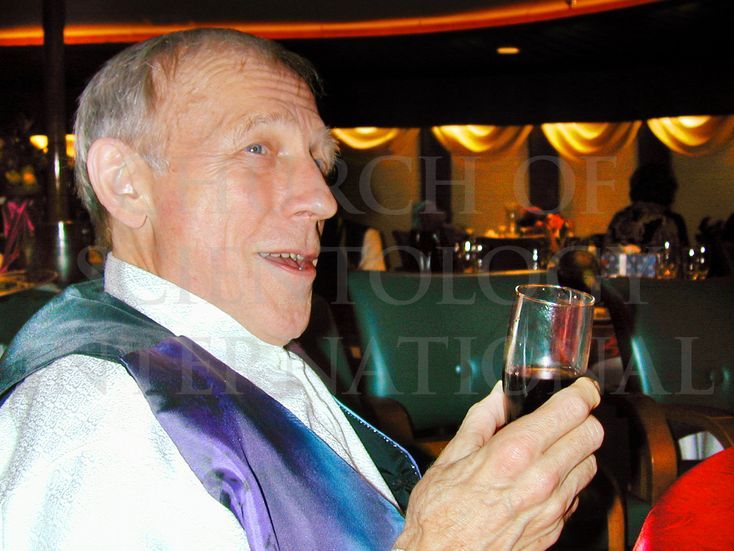 Ron Miscavige partying with friends.