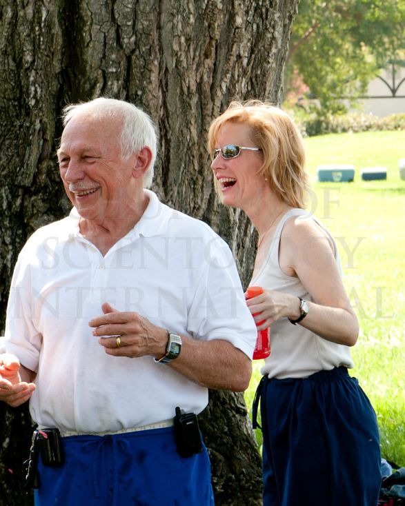 At a staff picnic in 2009.