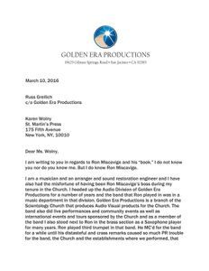 “I had the misfortune of having been Ron Miscavige’s boss”