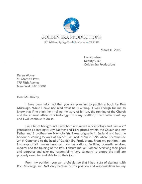 Senior Church official: Ron “was a capricious liar” who “attacked other staff, including women”