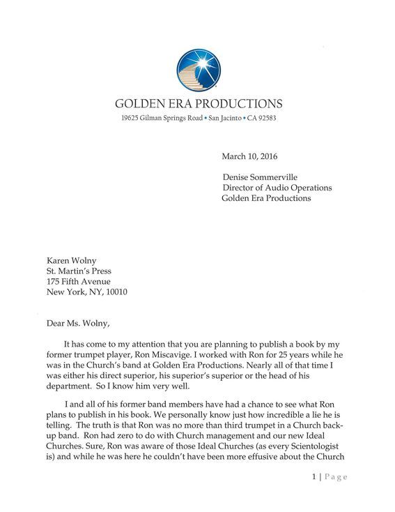 Third Trumpet Ron Miscavige and the “incredible lie” he’s telling