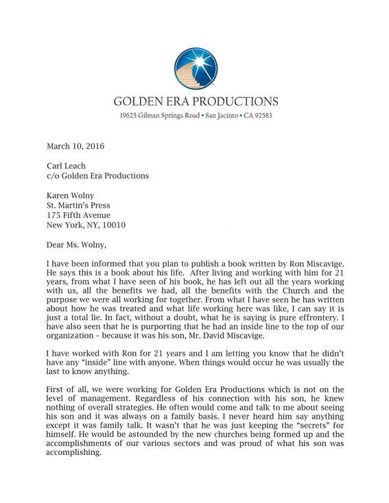 Far from enjoying access and insights, Ron Miscavige “was usually the last to know anything”